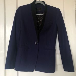 Navy blue casual blazer
